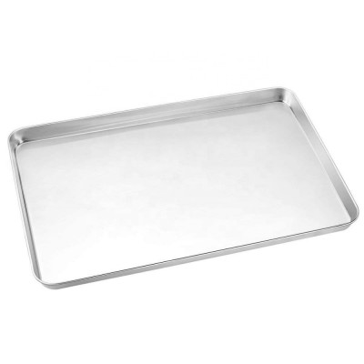 Kitchen hamburger bakeware pan rectangle design perforated aluminium alloy baguette baking tray