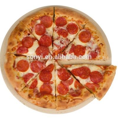 15''*11mm Cordierite  refractory pizza baking stone,heat resistance pizza stone for pizza baking.HY015